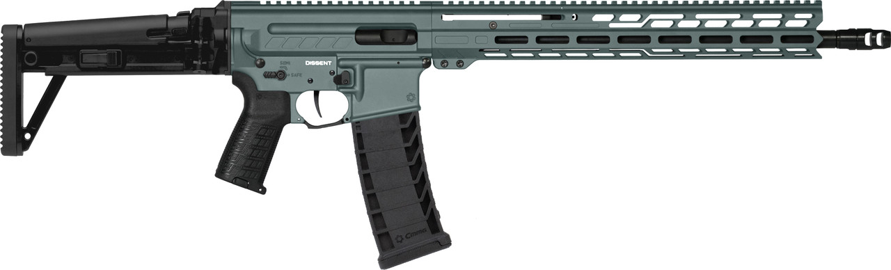 DISSENT Rifle | 9mm Mk4 | 16.1" | Right Side | Charcoal Green