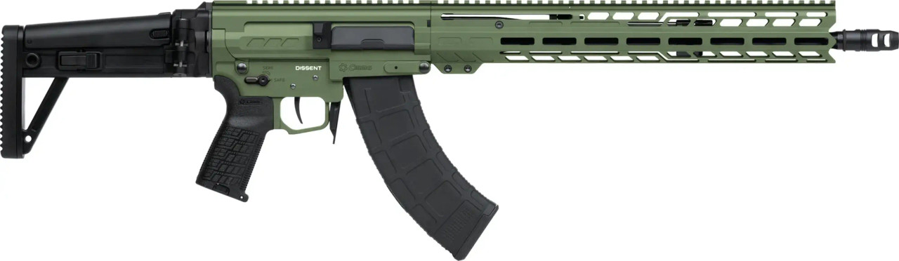 DISSENT Mk47 Rifle | 7.62x39mm | 16.1" | Right Side | FS Green
