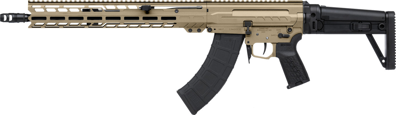 DISSENT Mk47 Rifle | 7.62x39mm | 16.1" | Left Side | Coyote Tan