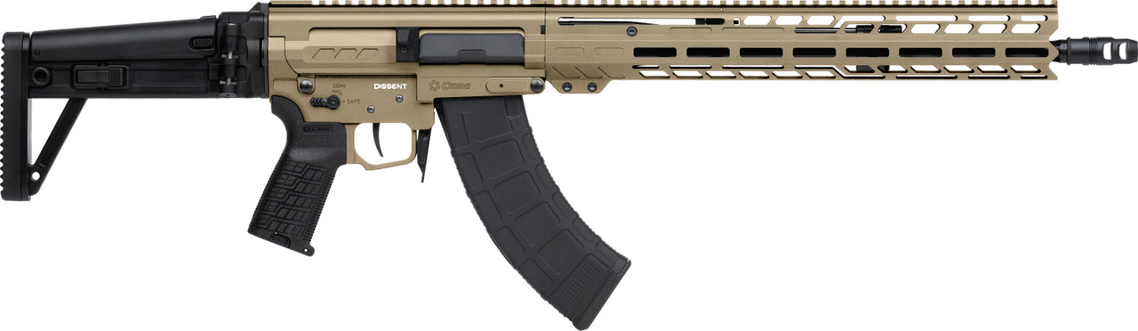 DISSENT Mk47 Rifle | 7.62x39mm | 16.1" | Right Side | Coyote Tan