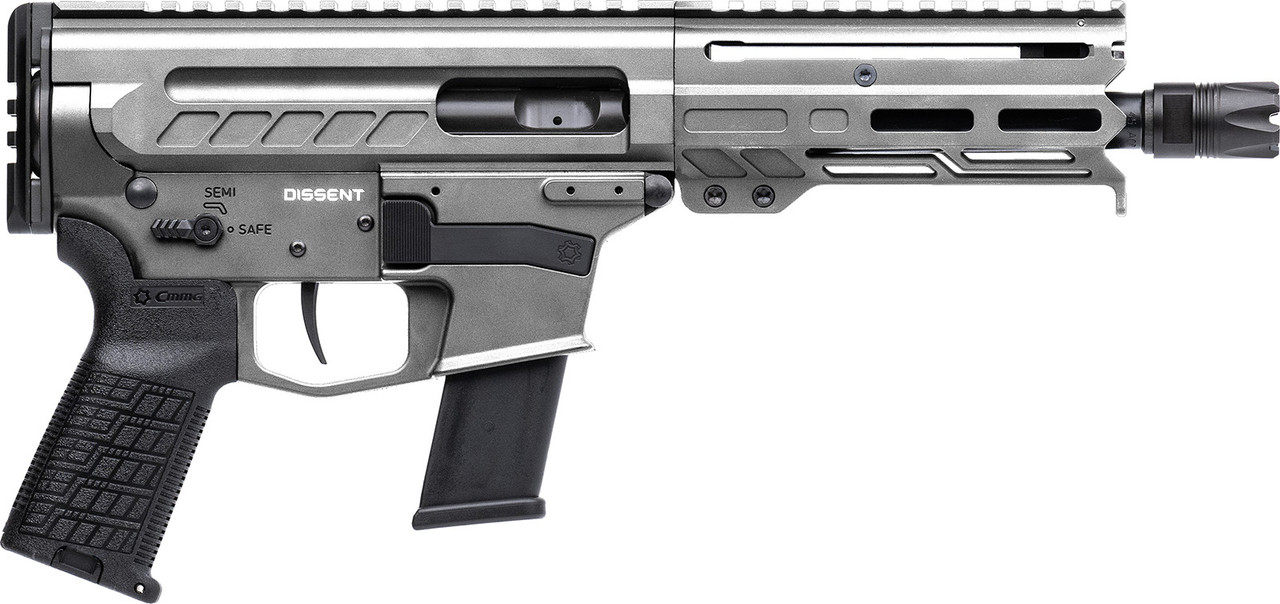 .45 ACP DISSENT Pistol | 6.5" Barrel | Right Side | Tungsten