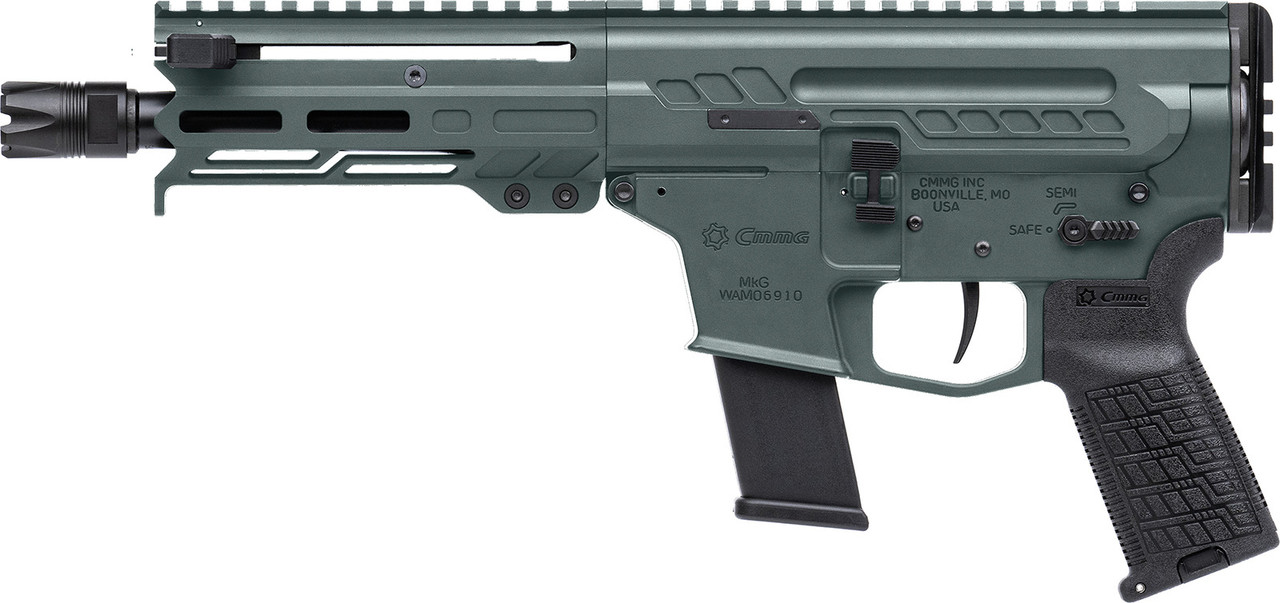 .45 ACP DISSENT Pistol | 6.5" Barrel | Left Side | Charcoal Green