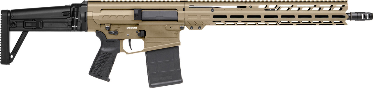 DISSENT Mk3 | Rifle | 16.1" | 8.6 BLK | Right Side | Coyote Tan