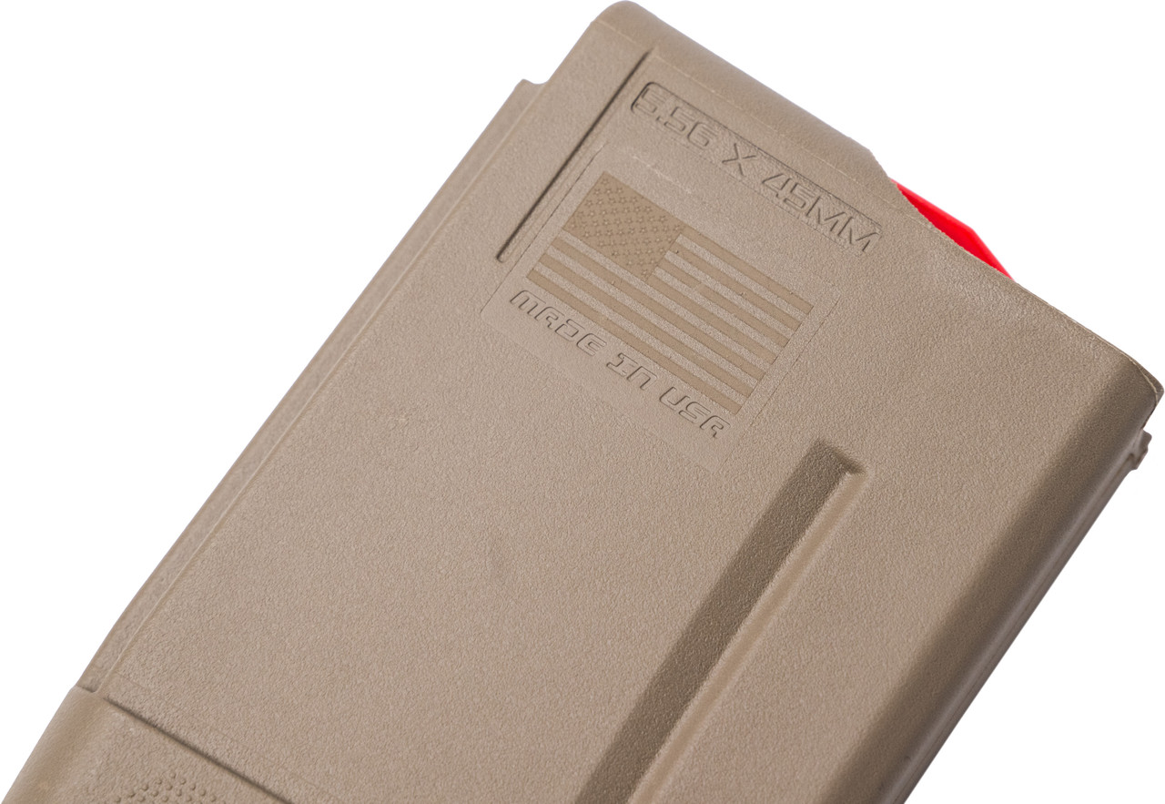 CMMG 5.56mm Magazine | FDE | Feed Lip View