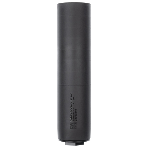 CMMG ZEROED 556 suppressor for 5.56mm rifles, 6.5-inch nitride finish, HUB mount compatible