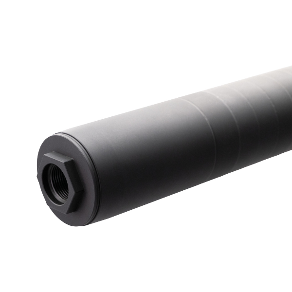 CMMG ZEROED 556 suppressor for 5.56mm rifles, 6.5-inch nitride finish, HUB mount compatible
