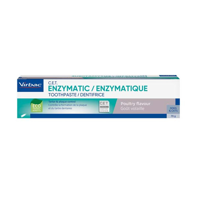 En pakke med Enzymatisk tandpasta set forfra