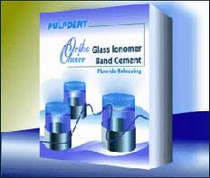 Pulpdent Ortho-Choice Glass Ionomer Band Cement, 30gm Powder, 15mL Liquid, Scoop, Mixing Pad
