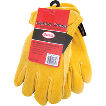 Boss Yellow Therm Insulated Split Deerskin Driver Glove Small 072874069872