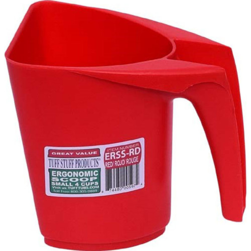 Tuff Stuff  Red Ergonomic Scoop 8 Cup 874480006025