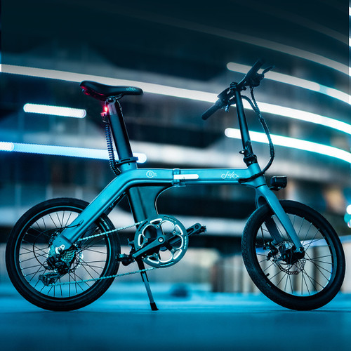 Free shipping Fiido D11 20" Lightweight Folding Electric Bicycle 250W Motor 7 Speed Derailleur 3 Mode LED Display for Adults City Commuting Outdoor Cycling Up to 63 mi Lithium Battery