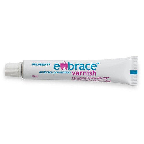 Pulpdent Embrace Varnish 5% Sodium Fluoride with CXP, 12mLTube, 1/bx Pulpdent Embrace Varnish 5% Sodium Fluoride with CXP, 12mLTube, 1/bx