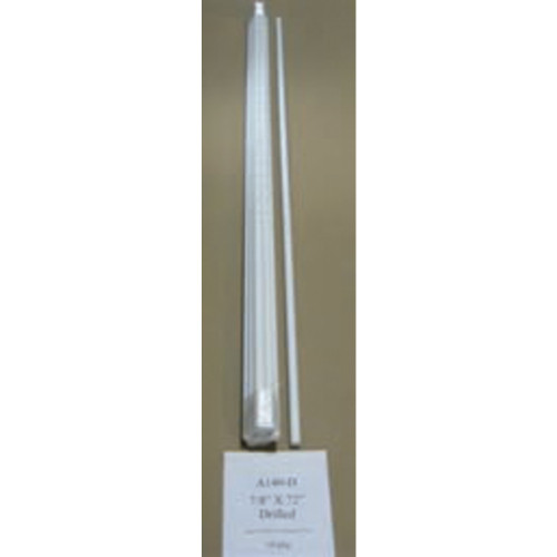 Geotek White Sunguard Fiberglass Predrilled Fence Post 7/8 X 6 Foot 716002786223