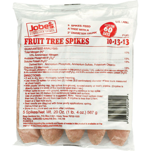 Jobes Jobe's Bulk Fruit Stakes 5/bag 073035020121