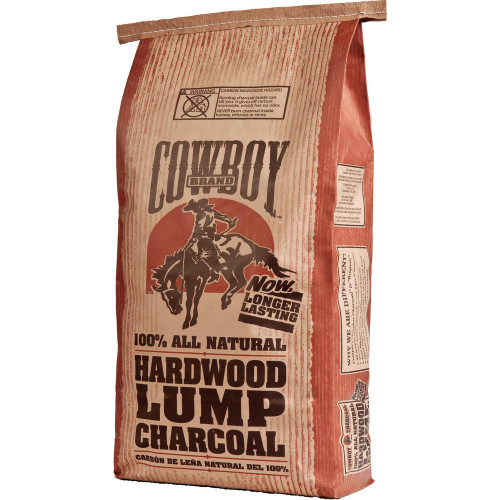 Duraflame Black Cowboy Brand Natural Hardwood Lump Charcoal 18 Lb 754087435209