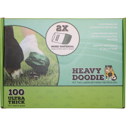 Paws/alcott Heavy Doodie 2-ply Waste Bags 100 Count 047181171235