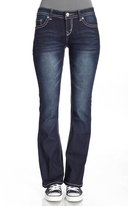 Long Inseam Basic Legendary Bootcut Jeans in Britney