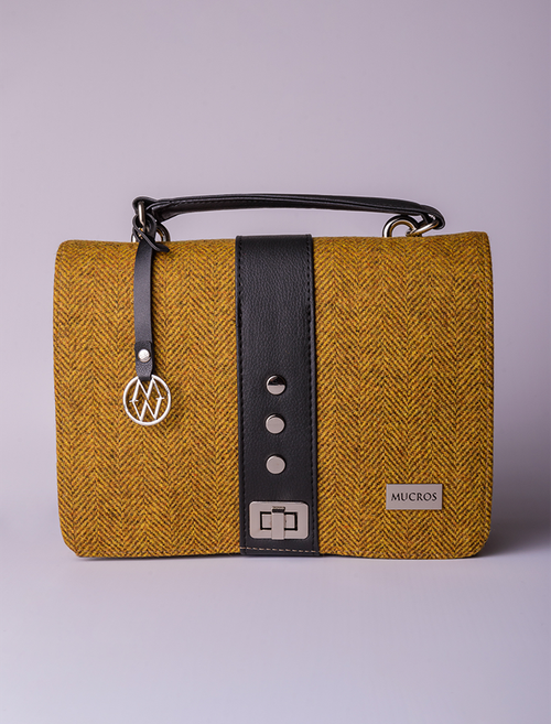 Fiona Tweed Bag - Mustard