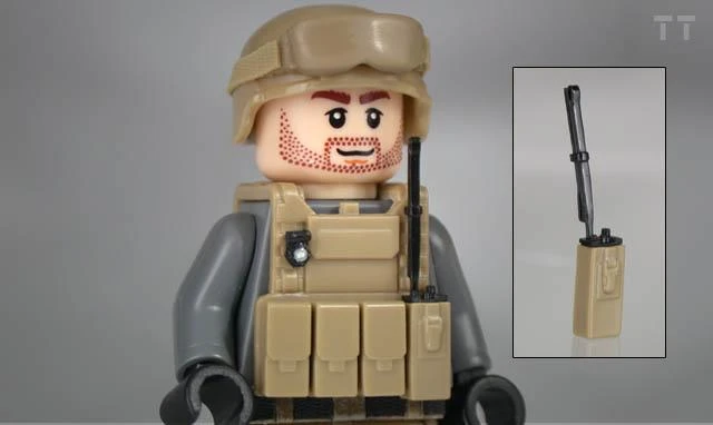 MBITR Tactical Radio in pouch with Blade Antenna