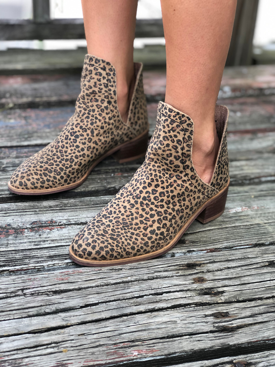 matisse leopard booties