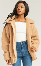 MuMu Cordelia Jacket - Butterscotch Teddy Fleece