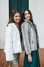 Shearling Faux-Fur Classic Jacket - Vintage White