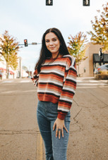 Rainbow Stripe Pullover