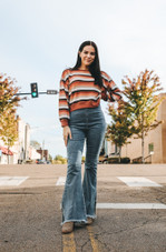Rainbow Stripe Pullover