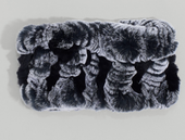 Black Fur Headband/Neckwarmer