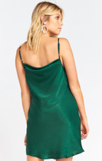 Sabine Slip Dress - Dark Emerald
