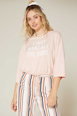 All The Dogs Graphic Top