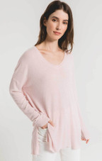 Marled Sweater V-Neck Tunic