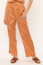 Freda Woven Pant - Coral 