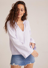 Lilac Breeze Flowy Raglan Sleeve Top