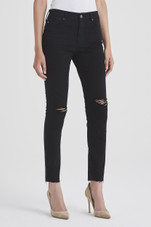 AG Farrah Skinny Ankle Raw Hem & Destructed 