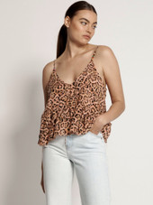 Coral Leopard Runaway Bay Cami Top