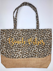 Cheetah girl tote