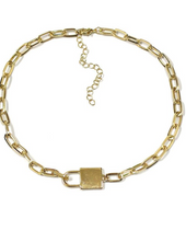 Lock and Chain Necklace