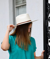 Lindsey Straw Flat Brim 