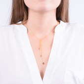 Sorority Lariat Charm Necklace