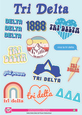 Girl Power Sorority Sticker Sheet