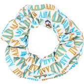 Satin Greek Letter Sorority Scrunchie