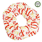 Satin Greek Letter Sorority Scrunchie