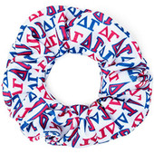 Satin Greek Letter Sorority Scrunchie