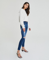 Farrah Skinny Ankle Jeans - 8 Years Parallel Destructed