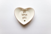 Sorority Heart-Shaped Ring Dish