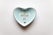 Sorority Heart-Shaped Ring Dish
