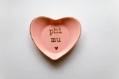 Sorority Heart-Shaped Ring Dish