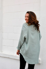 Forever Lovely The Best Oversized Button Up Shirt with Pockets 