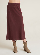 Bella Dahl Solid Bias Midi Skirt